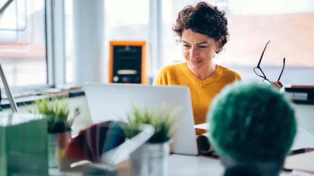 Woman at desk