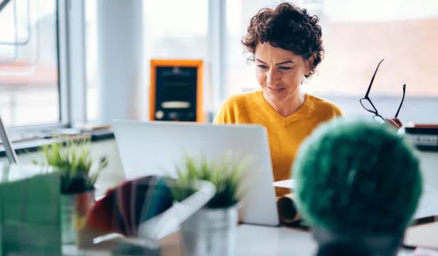 Woman at desk